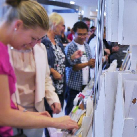 Messestand beim Kreativmarkt in der Stadthalle Mülheim