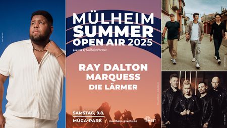Keyvisual zum MÜLHEIM SUMMER OPEN AIR 2025 (Samstag)