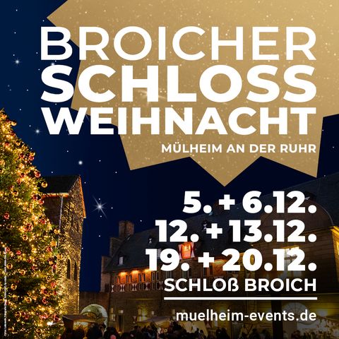 Image-Motiv „Broicher Schlossweihnacht” 2026 in Mülheim an der Ruhr