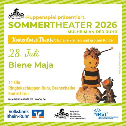 Zu sehen ist Biene Maja als Marionette.