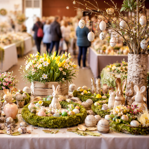Dekotipps fürs Frühjahr gibt es beim Kreativ-Markt in der Stadthalle Mülheim.