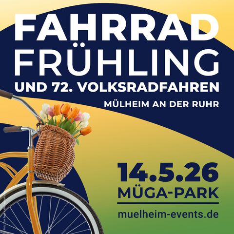 Werbemotiv zum „Fahrradfrühling” 2026 in Mülheim an der Ruhr