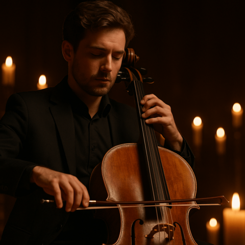 Imagemotiv für die Candlelight-Events im Kammermusiksaal der Stadthalle Mülheim.