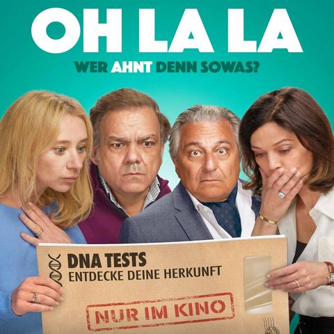 Plakat zum Film „Oh la la” im Open-Air-Kino am Ringlokschuppen.